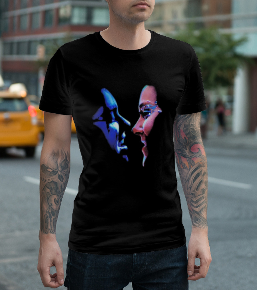 Black Karma Jojo Siwa Face Profile Contrast T-Shirt