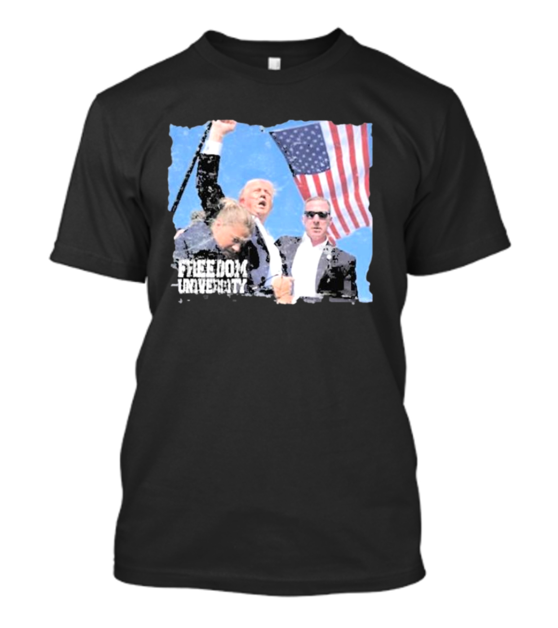 Brandon Tatum Freedom University Trump Never Surrender American Flag T-Shirt