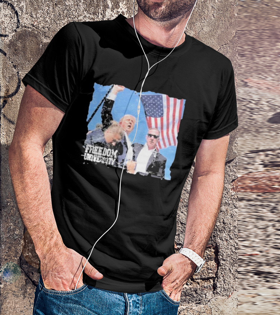 Brandon Tatum Freedom University Trump Never Surrender American Flag T-Shirt