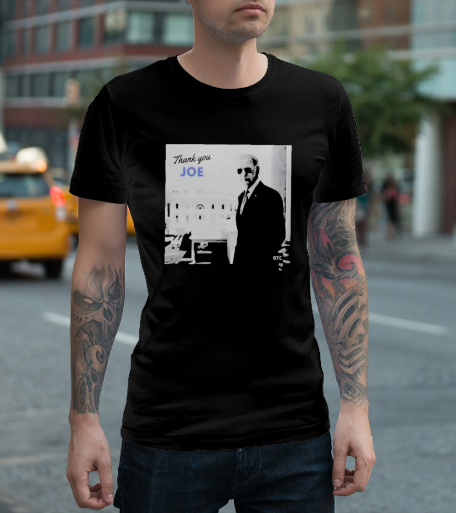 Thank You Joe President Biden Sunglasses BTC White House T-Shirt