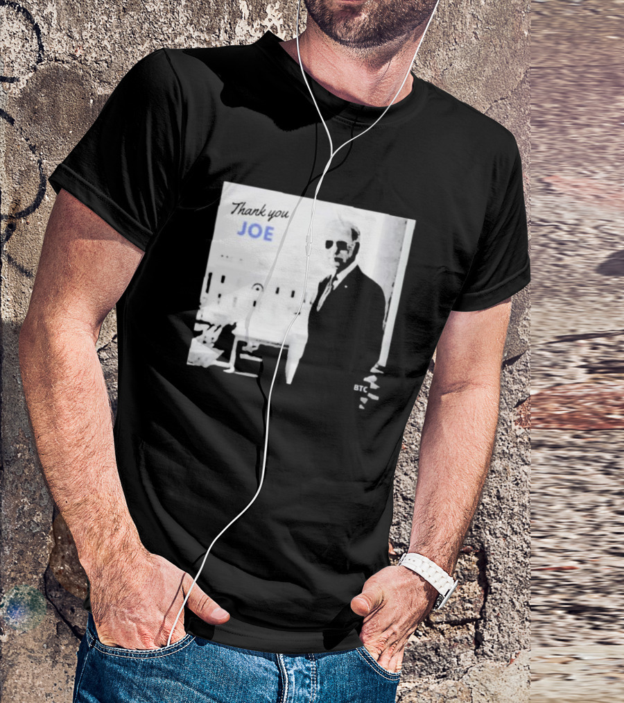Thank You Joe President Biden Sunglasses BTC White House T-Shirt