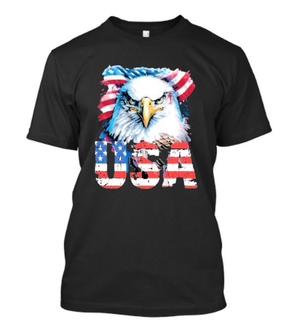 USA Patriot Eagle American Flag T-Shirt