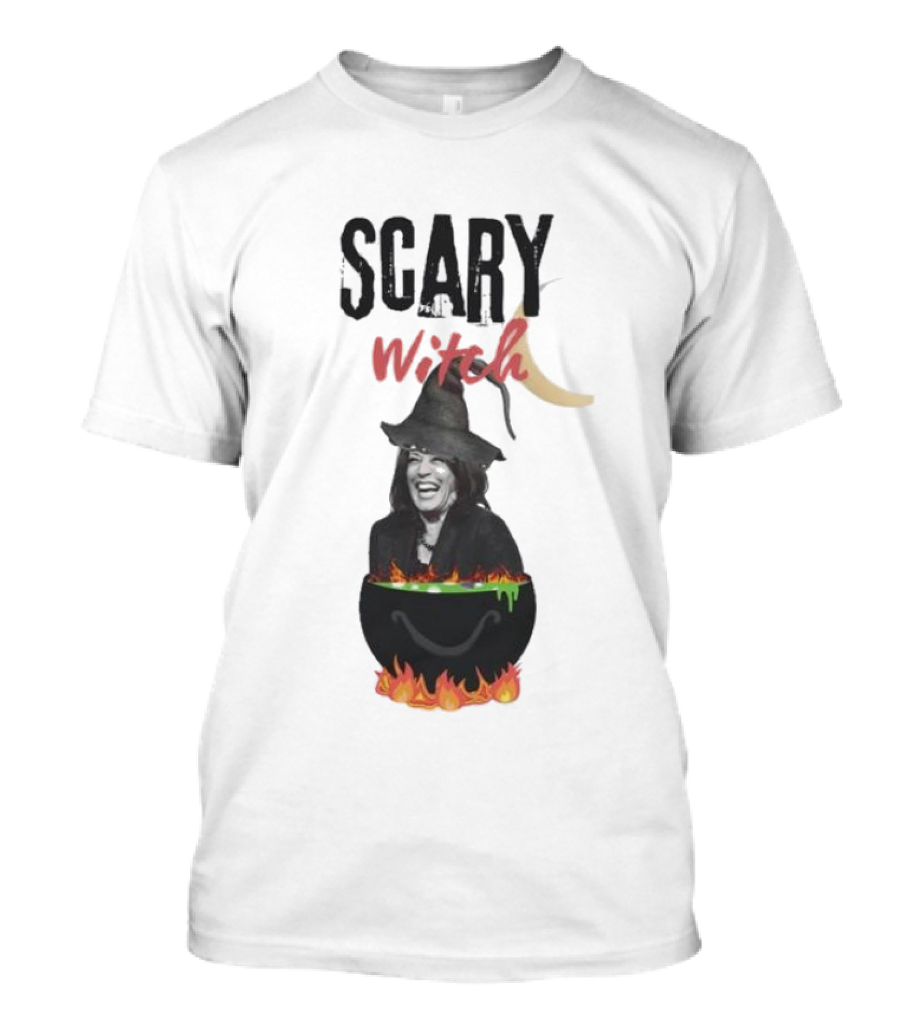 Kamala Harris 2024 Scary Witch Halloween Political Republican Spooky Season Democrat T-Shirt