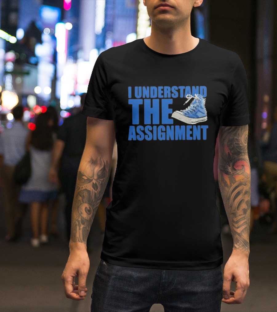 Kamala Harris Amare Box I Understand The Assignment Blue Sneaker Vote Election T-Shirt