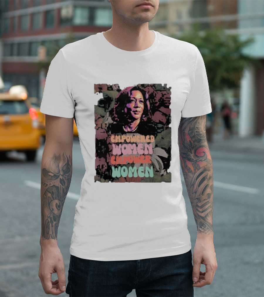 Empowered Women Empower Women Kamala Harris Floral Empowerment T-Shirt