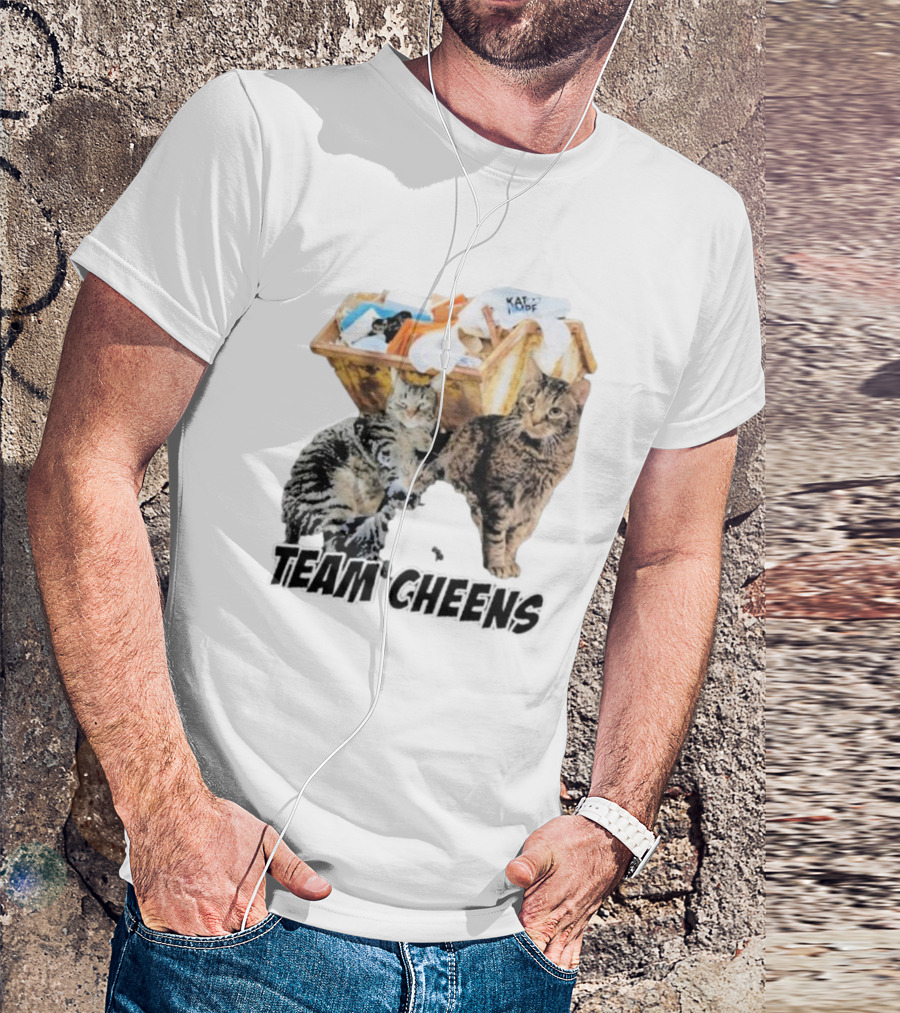 Kat Timpf Team Cheens Dumpster Cats T-Shirt