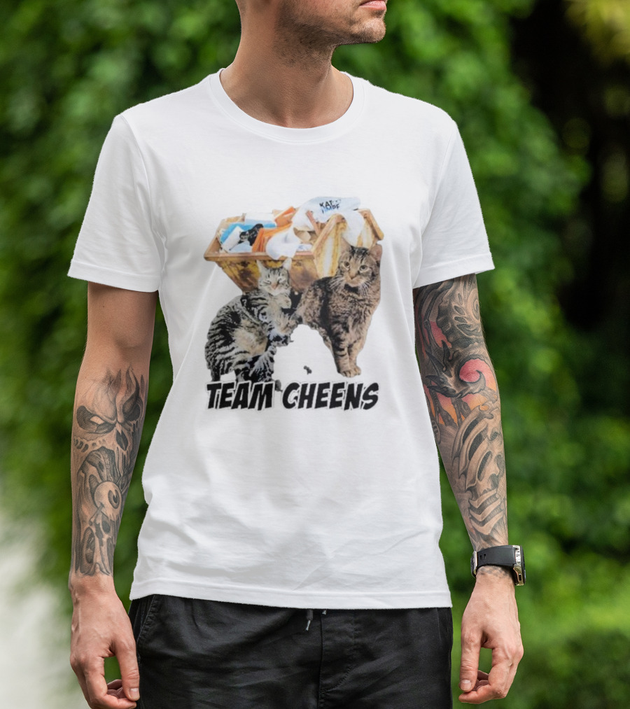 Kat Timpf Team Cheens Dumpster Cats T-Shirt