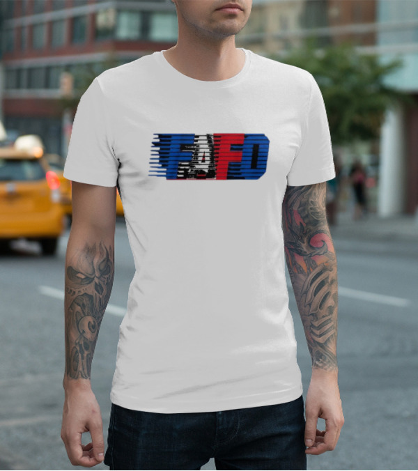 Usa Fafo Red White Blue Stripes T-Shirt