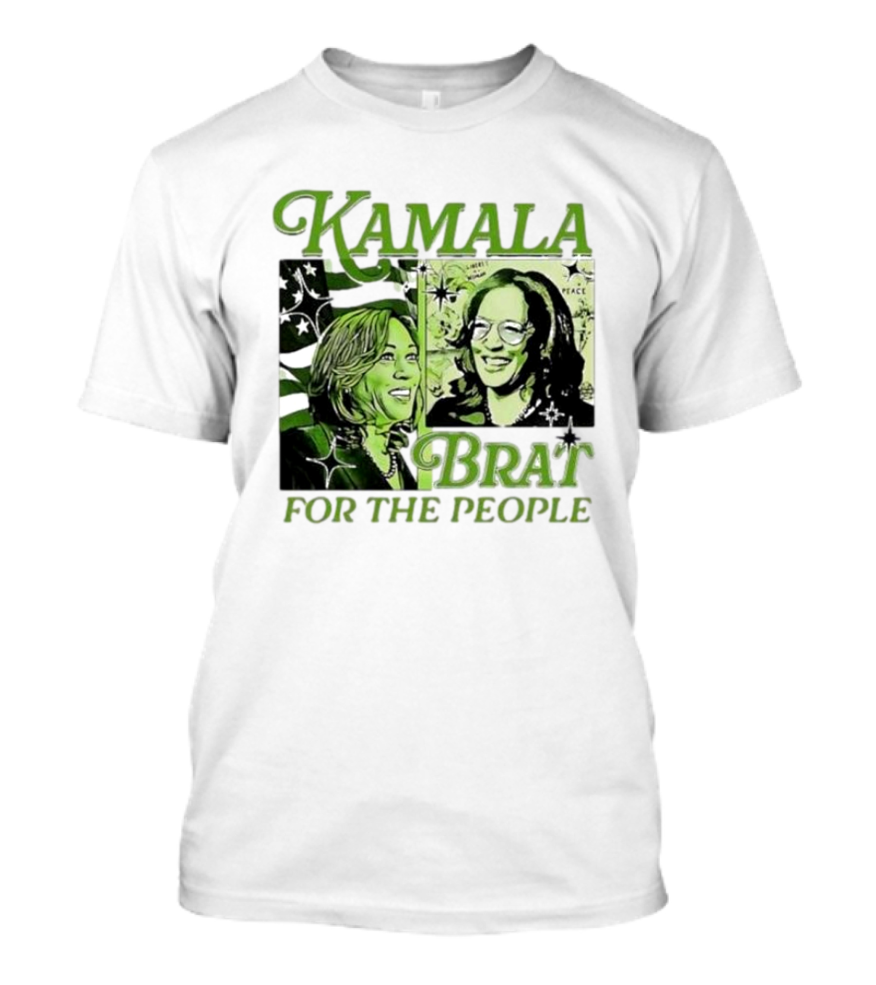 Kamala Brat For The People Comic Harris For President T-Shirt