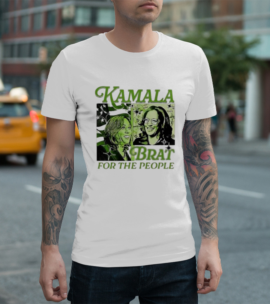 Kamala Brat For The People Comic Harris For President T-Shirt