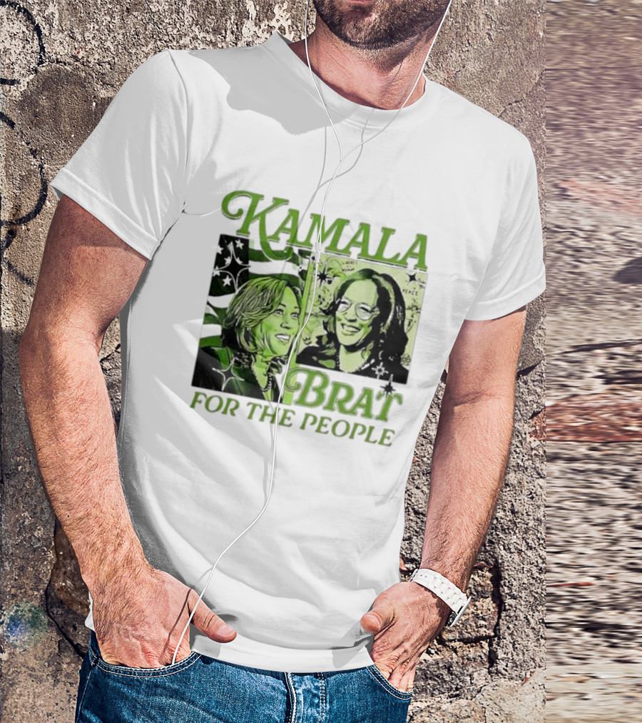 Kamala Brat For The People Comic Harris For President T-Shirt