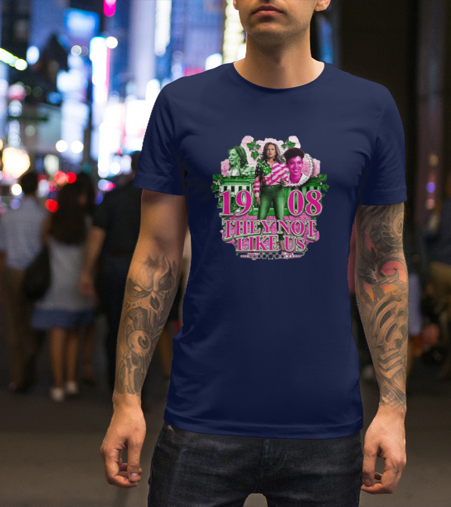 Kamala Harris 2024 1908 They Not Like Us Madam President White House T-Shirt