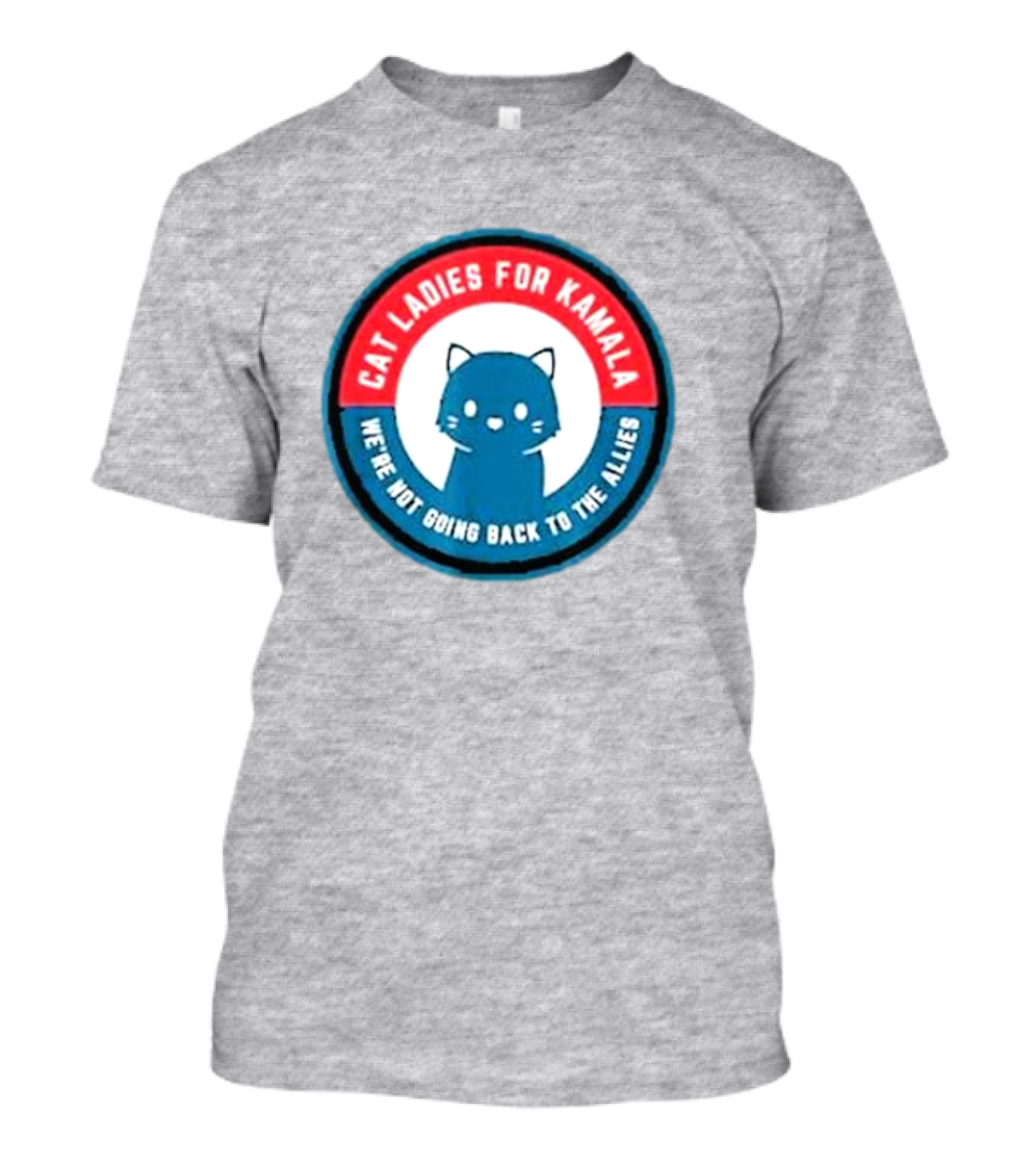 Cat Ladies For Kamala We’re Not Going Back To The Allies Black Cat T-Shirt