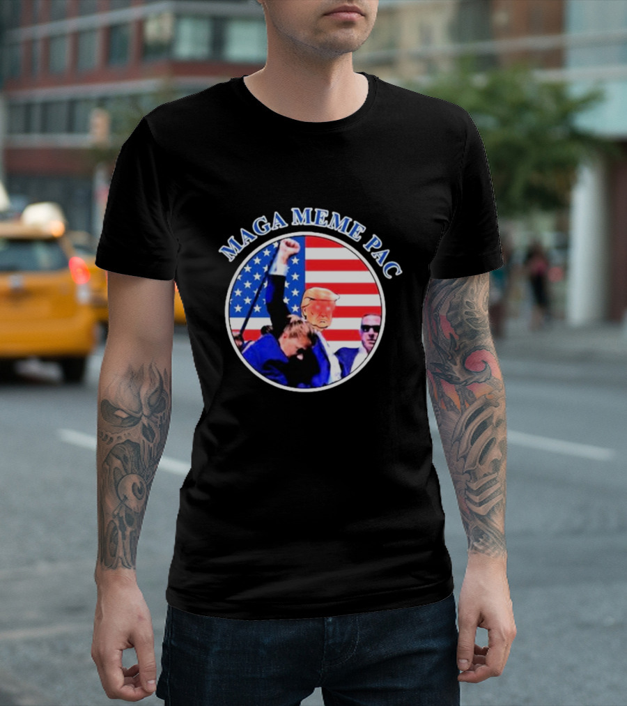 MAGA Meme Pac Red-White-Blue Persistence Trump T-Shirt