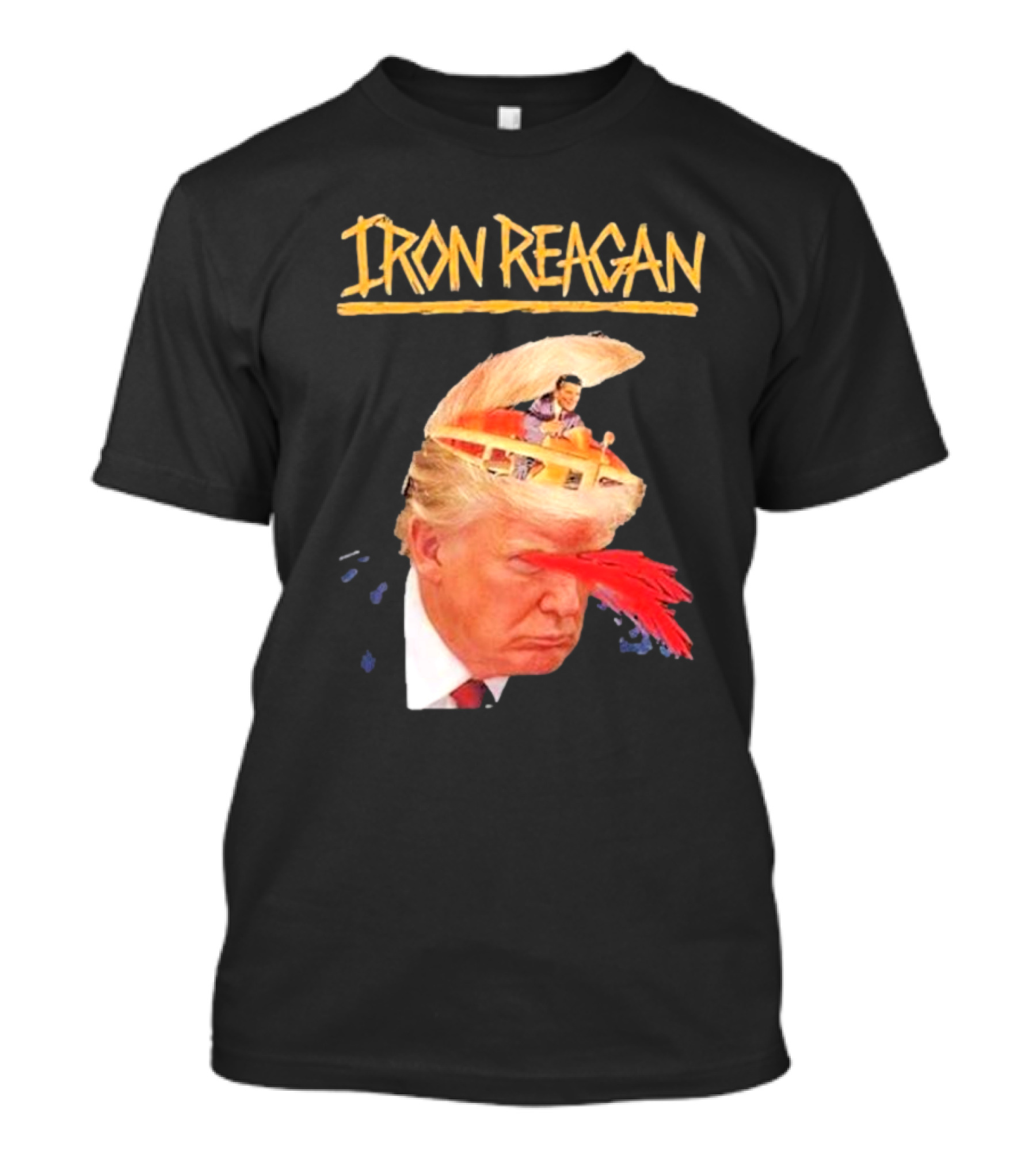 Iron Reagan Trump American President Break Brain T-Shirt