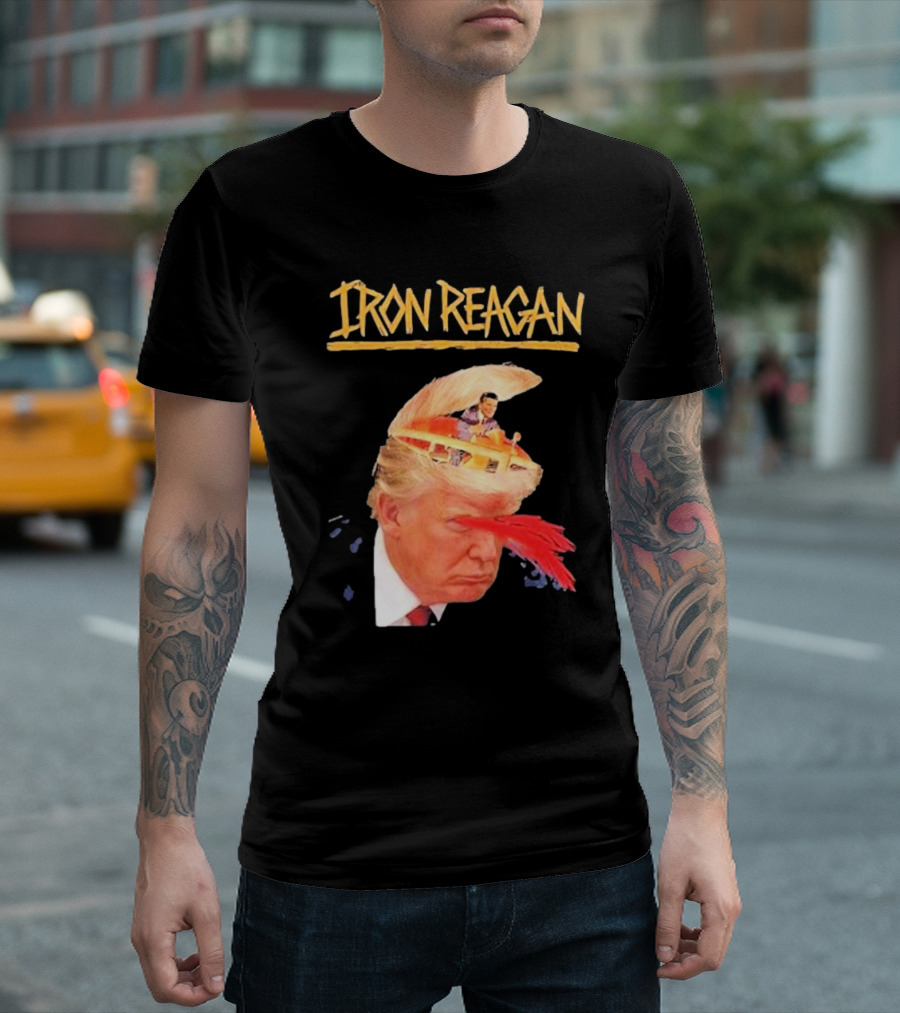 Iron Reagan Trump American President Break Brain T-Shirt
