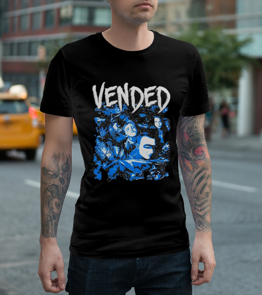 Vended 2024 Self-Titled Album Cover Art With Band Members T-Shirt