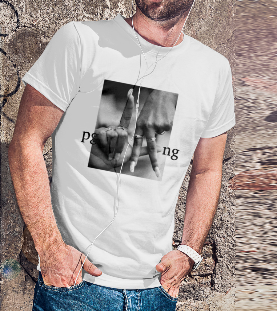 Savannah James PgLang Inspired Hand Sign Motif T-Shirt