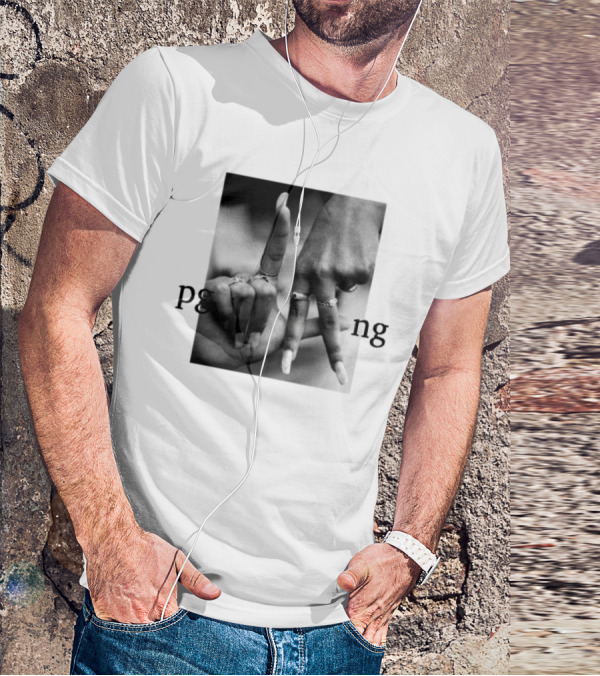 Savannah James PgLang Inspired Hand Sign Motif T-Shirt