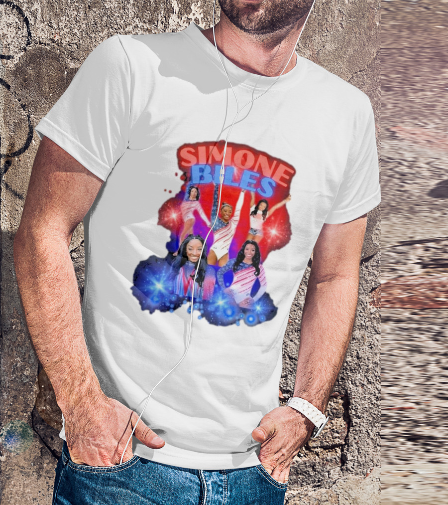 Simone Biles Paris Olympics 2024 USA Gymnastics Melanin Vibes Black Girl Magic African American Gymnast T-Shirt