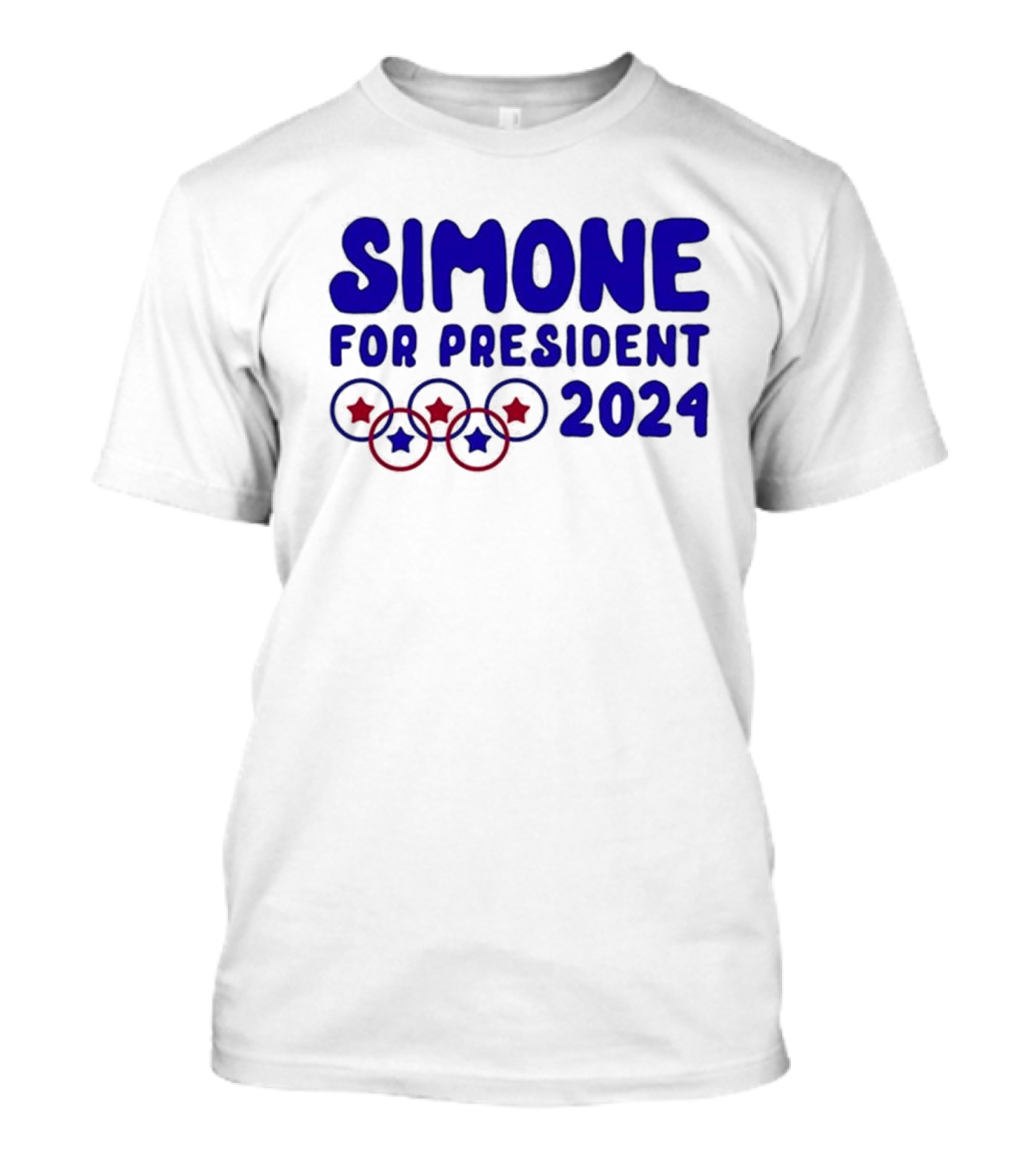 Simone For President 2024 Stars And Circles T-Shirt