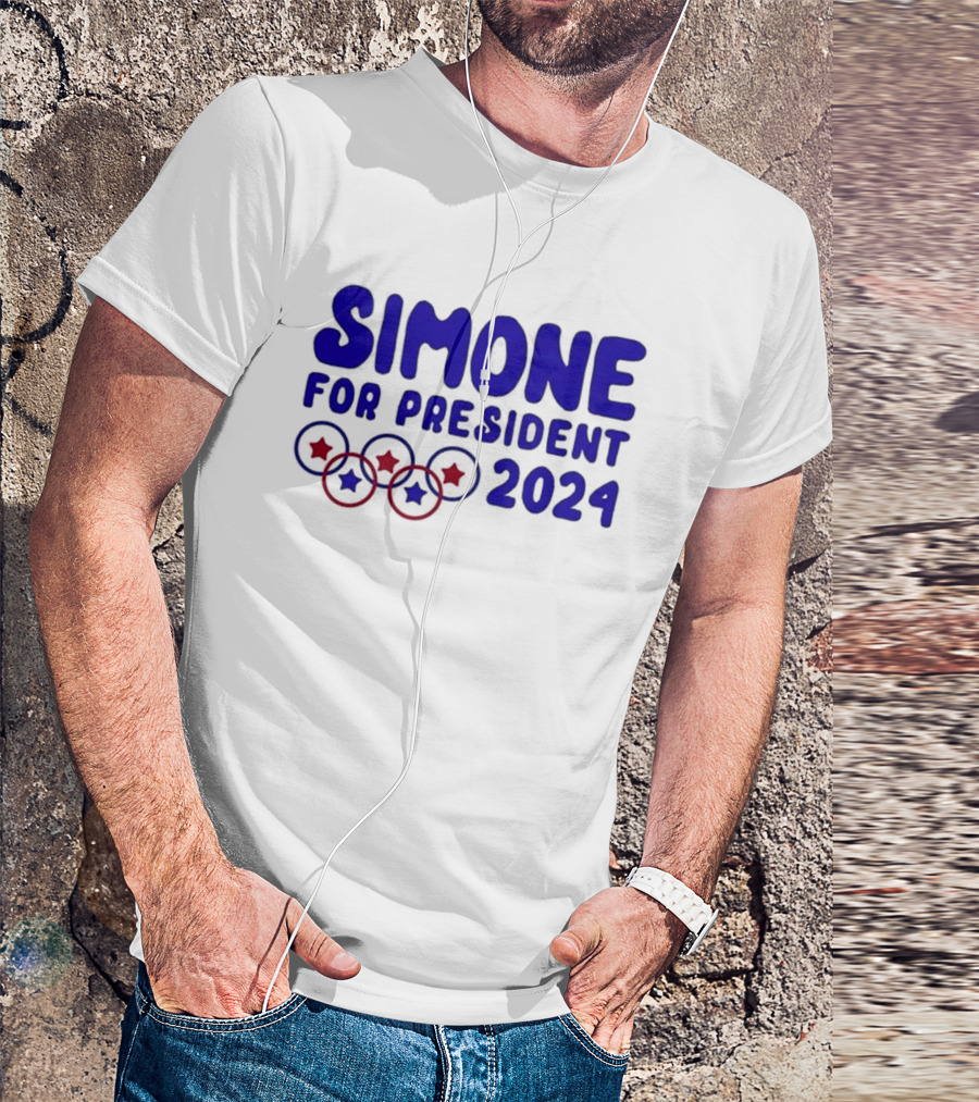 Simone For President 2024 Stars And Circles T-Shirt