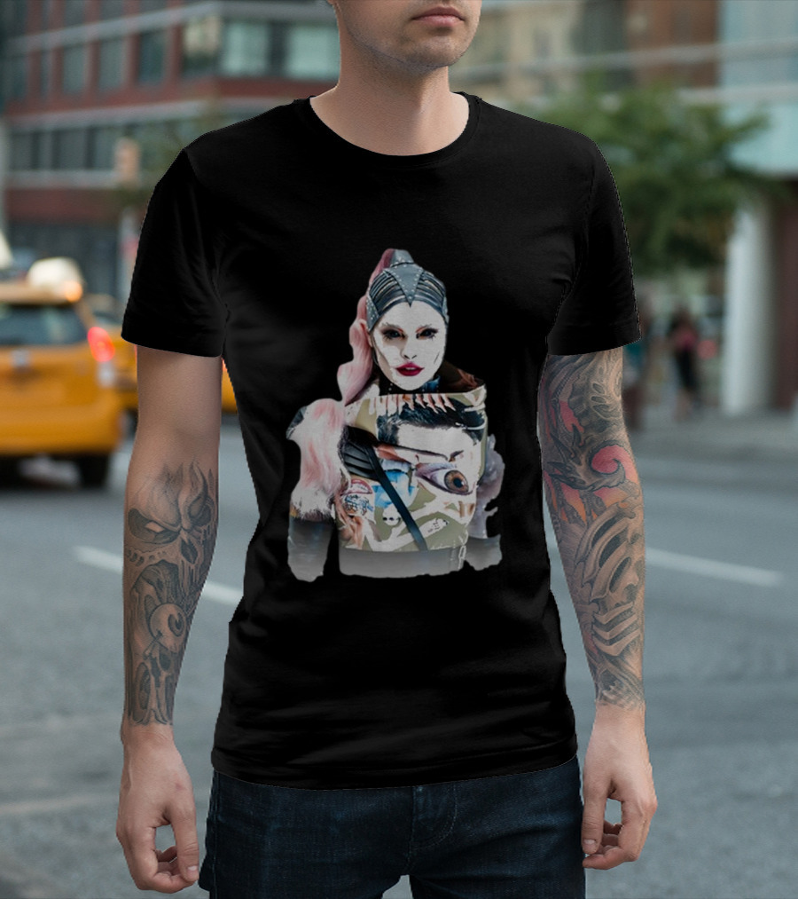 SKYND Catch Me If You Can Eerie Surrealist Portrait with Distinctive Mask and Eye T-Shirt