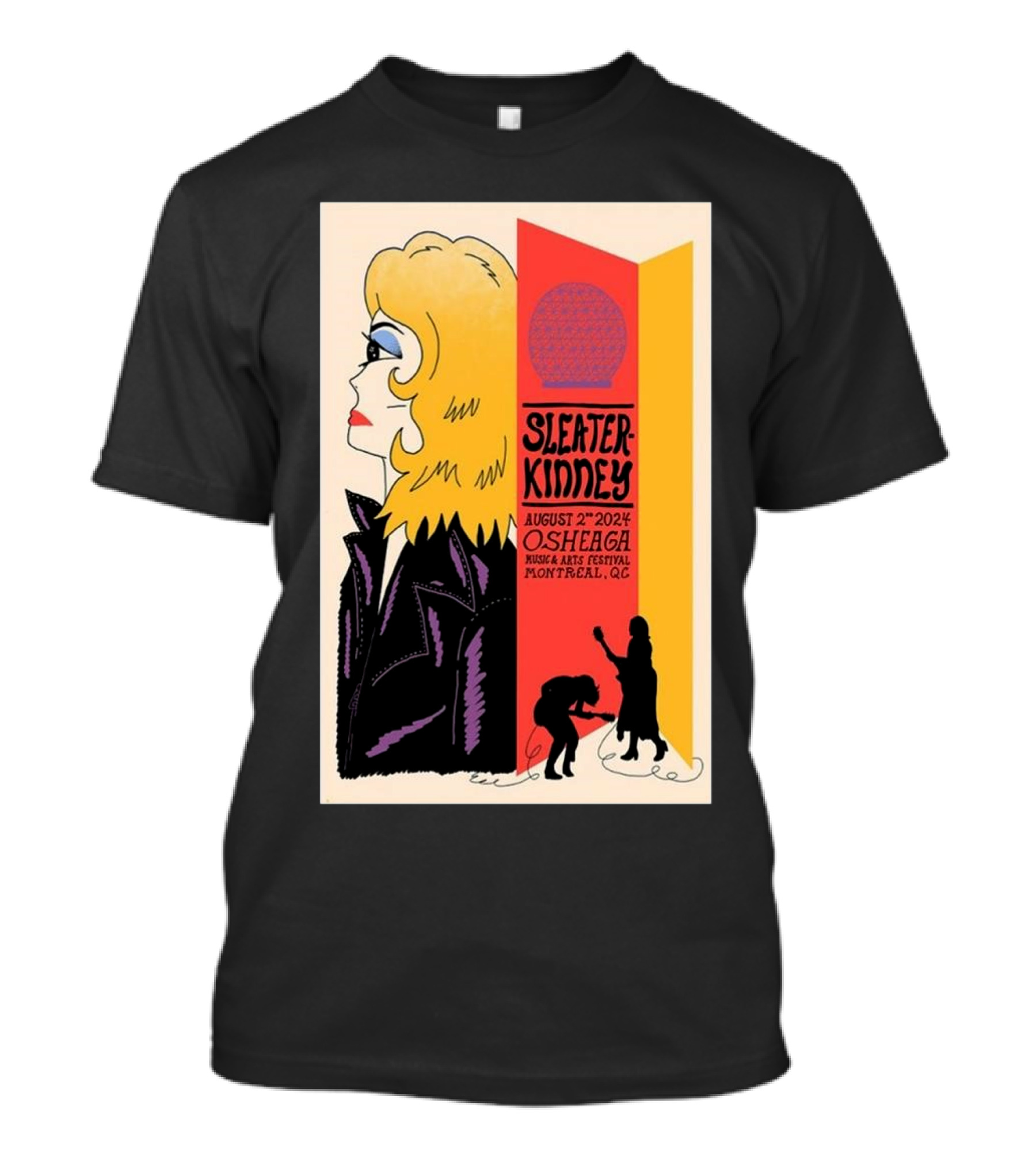 Sleater Kinney August 2 2024 Osheaga Music Arts Festival Montreal QC T-Shirt