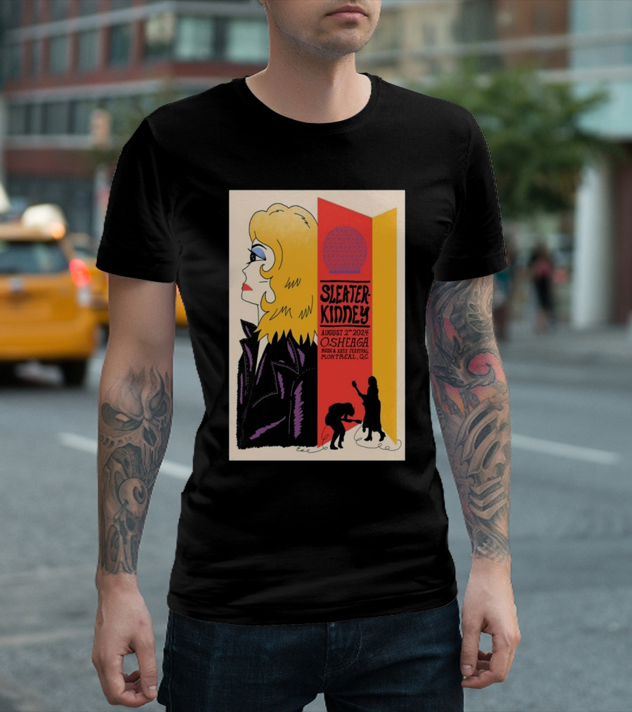 Sleater Kinney August 2 2024 Osheaga Music Arts Festival Montreal QC T-Shirt