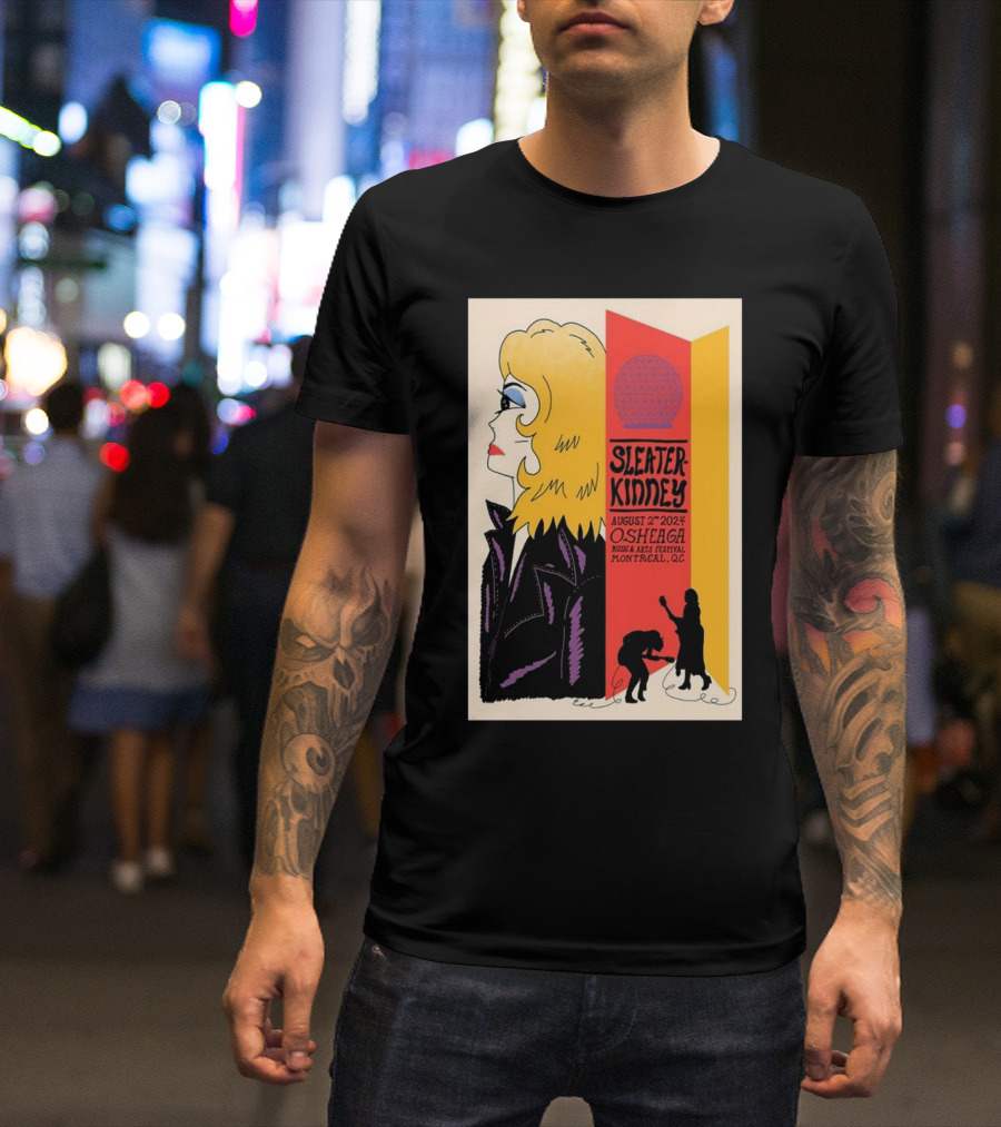 Sleater Kinney August 2 2024 Osheaga Music Arts Festival Montreal QC T-Shirt