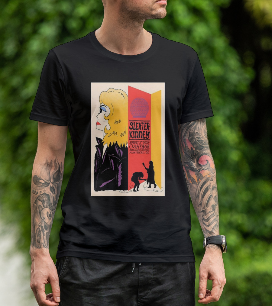 Sleater Kinney August 2 2024 Osheaga Music Arts Festival Montreal QC T-Shirt