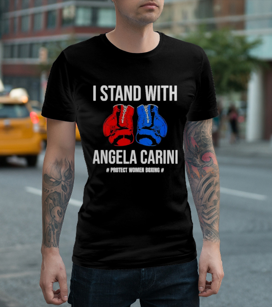 I Stand With Angela Carini Protect Women Boxing T-Shirt