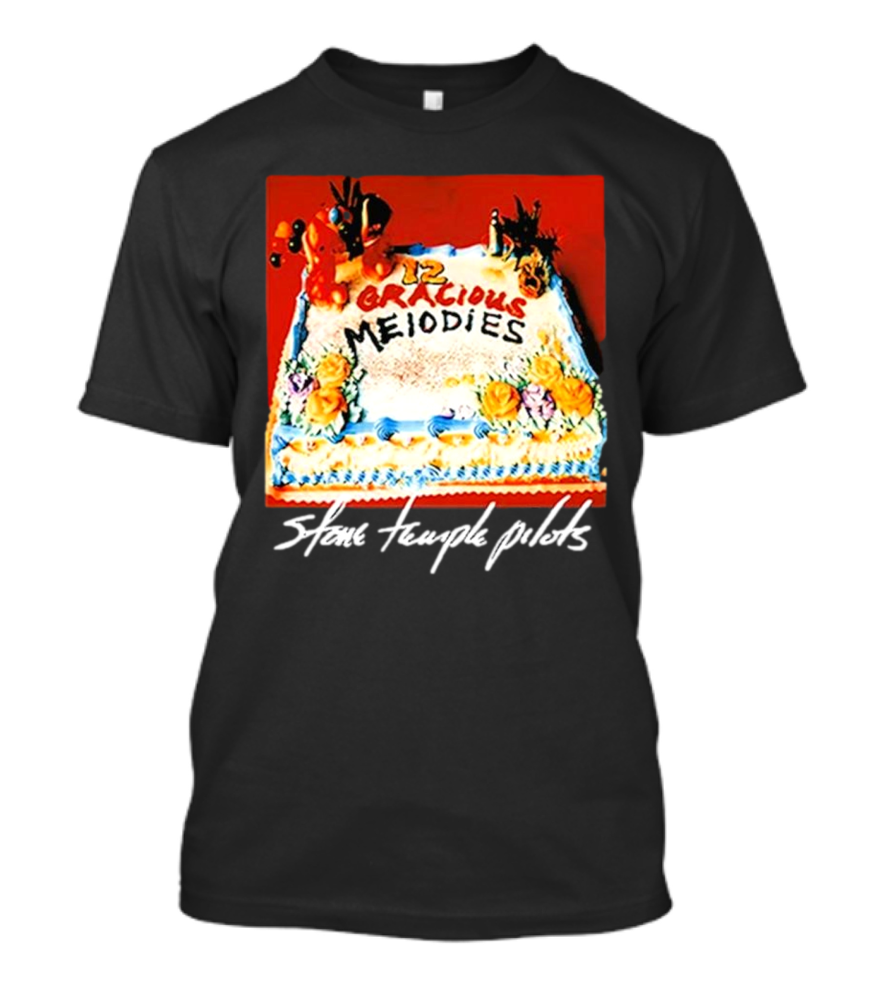 Stone Temple Pilots 12 Gracious Melodies Anniversary Cake T-Shirt