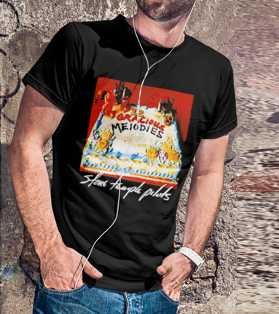 Stone Temple Pilots 12 Gracious Melodies Anniversary Cake T-Shirt