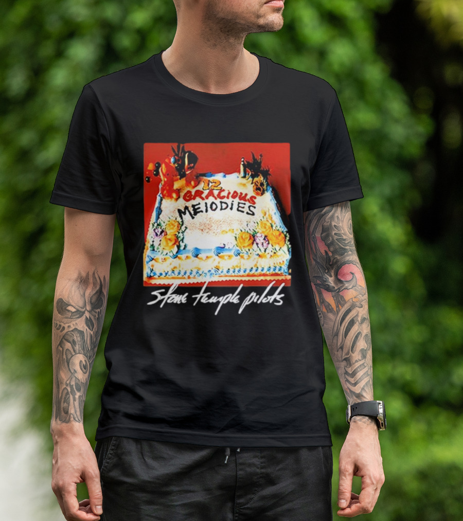 Stone Temple Pilots 12 Gracious Melodies Anniversary Cake T-Shirt