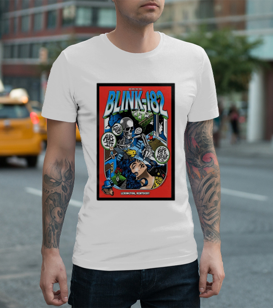 Blink 182 Lexington Kentucky August 1st Rupp Arena Tour T-Shirt
