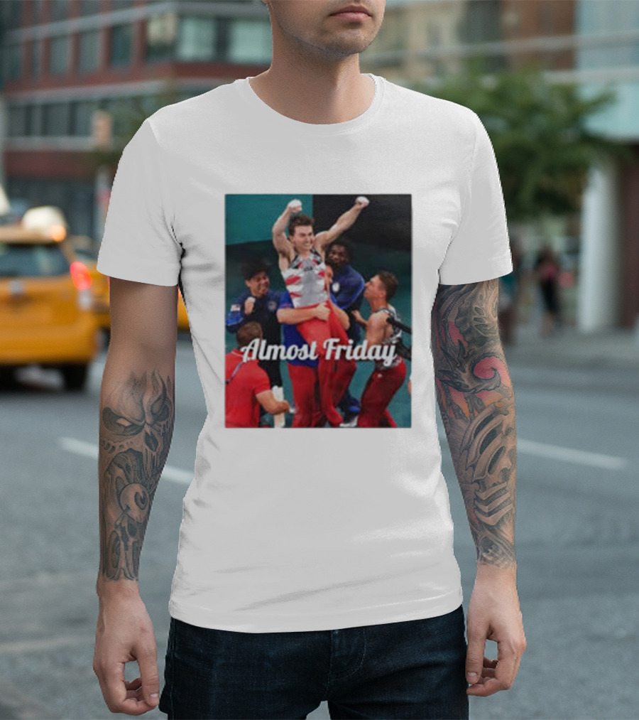 Paul Juda Celebratory Almost Friday Olympic Kid T-Shirt