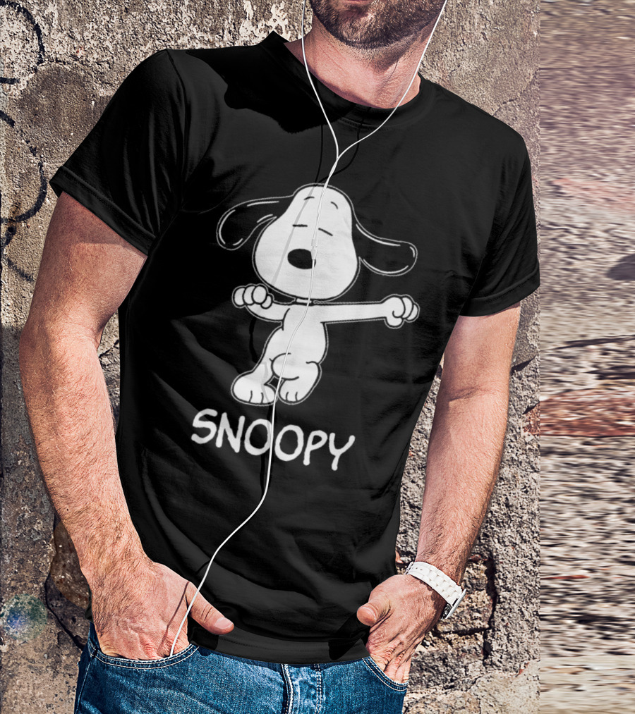 Snoopy Dance Style Peanuts Comic Character T-Shirt