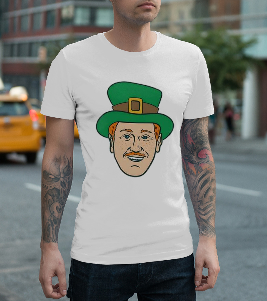 St. Mooktrick’s Day Happy Leprechaun Face With Green Hat T-Shirt