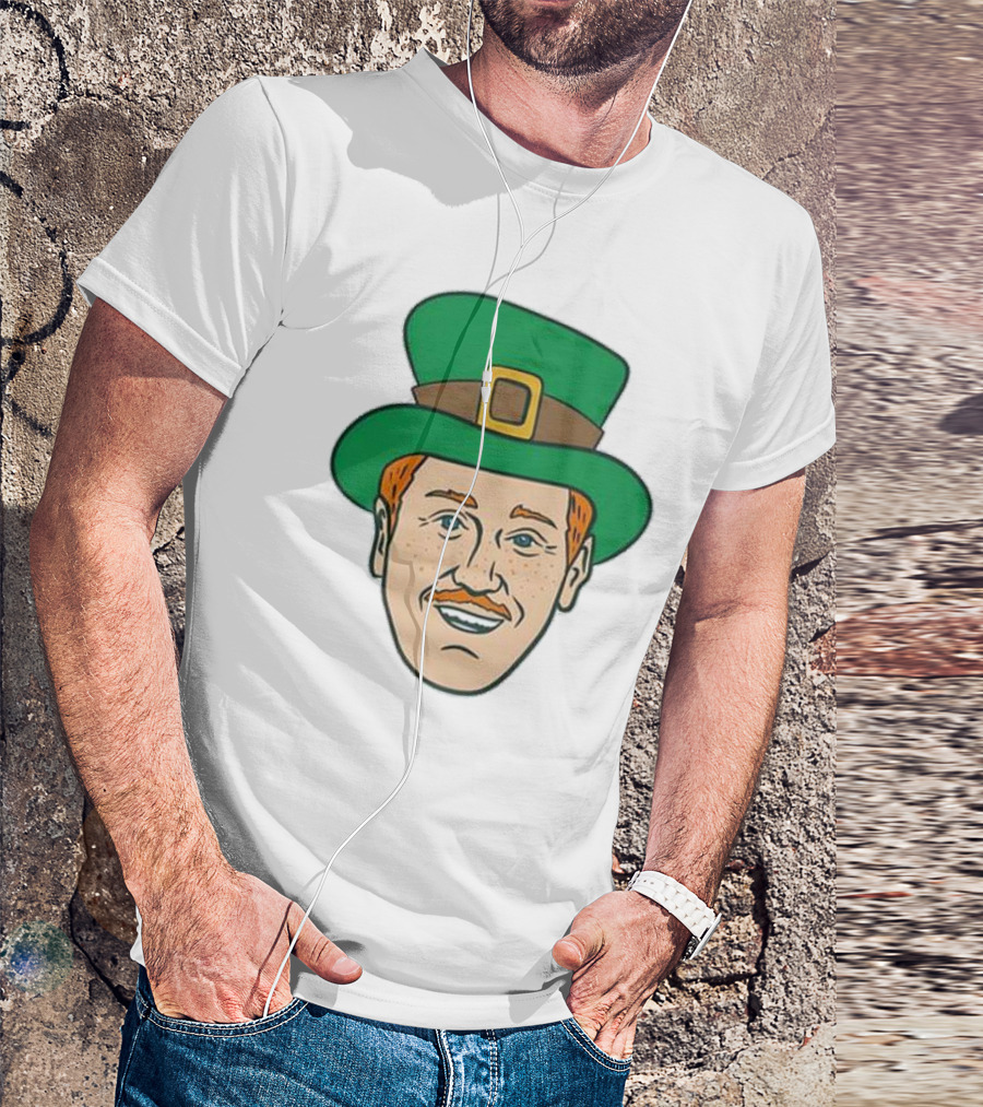 St. Mooktrick’s Day Happy Leprechaun Face With Green Hat T-Shirt