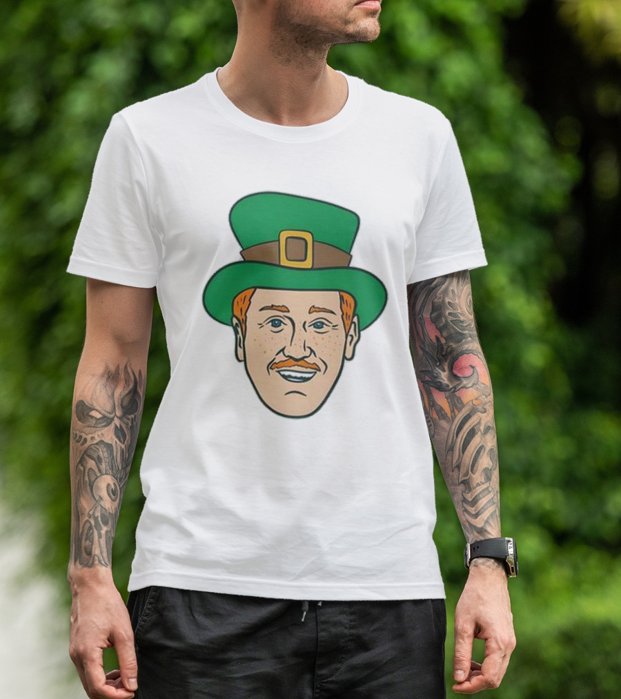 St. Mooktrick’s Day Happy Leprechaun Face With Green Hat T-Shirt