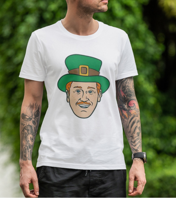 St. Mooktrick’s Day Happy Leprechaun Face With Green Hat T-Shirt