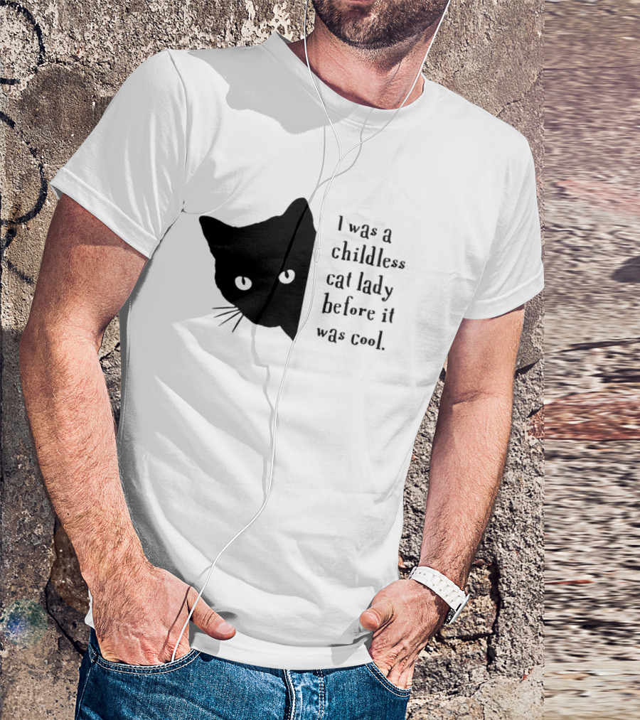 Jd Vance Kamala I Was A Childless Cat Lady Before It Was Cool Cat Face T-Shirt
