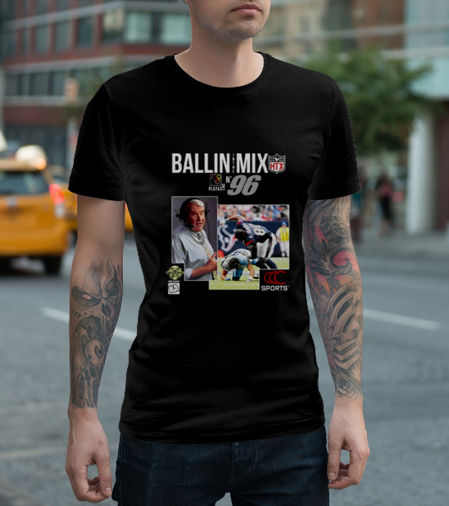 Ballin in The Mix HTX Playas N° 96 Sports T-Shirt