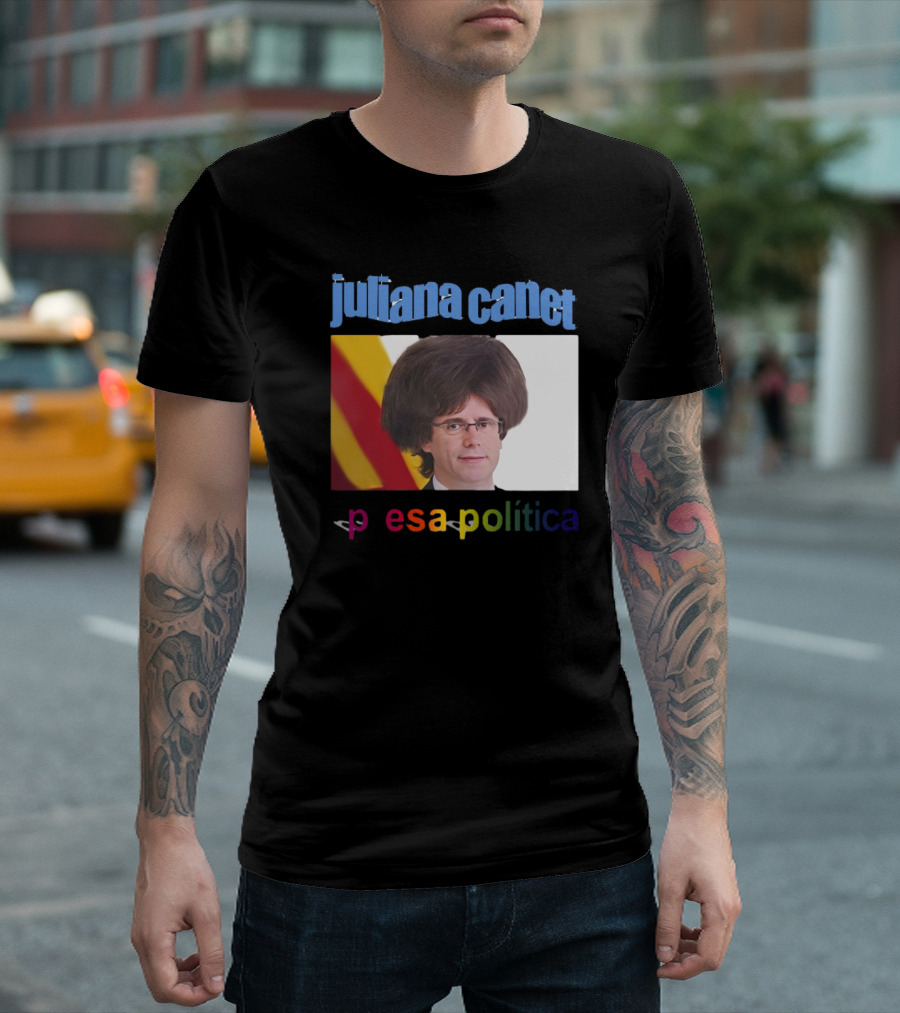 Juliana Canet Pesa Política Catalonian Flag Hair Photo T-Shirt