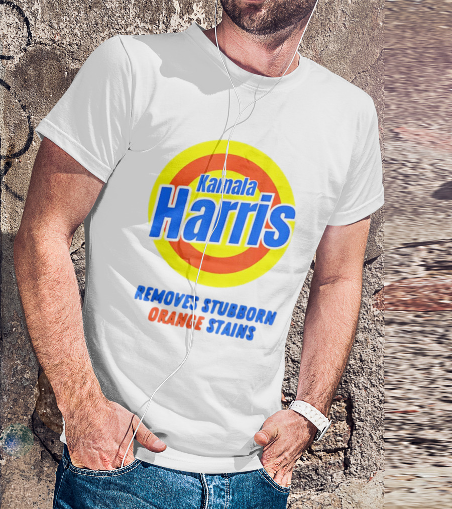 Kamala Harris Removes Stubborn Orange Stains T-Shirt