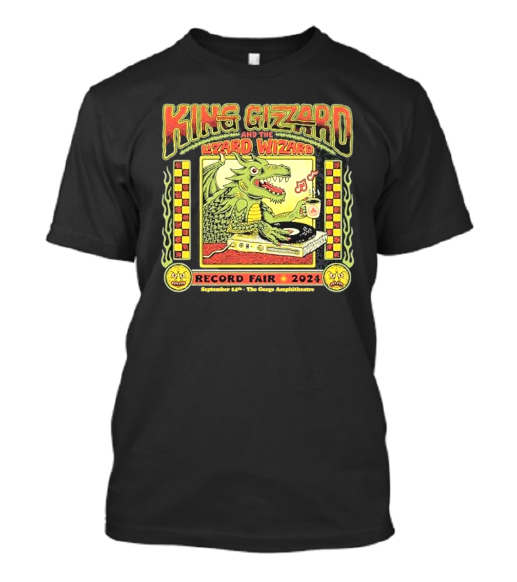King Gizzard And The Lizard Wizard Record Fair 2024 September 14th The Gorge Amphitheatre T-Shirt