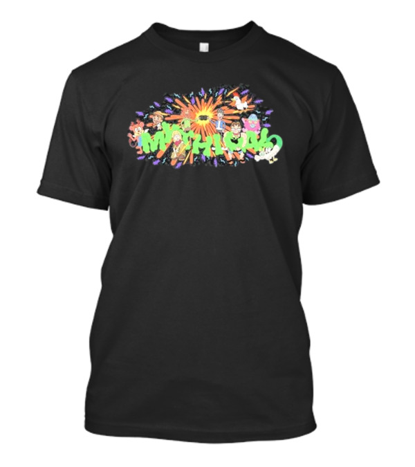 New Mythical ’90s Cartoon Characters Burst Mythical Explosion T-Shirt