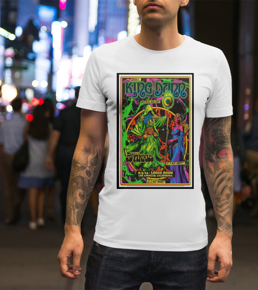 Behold King Buzzo Trevor Dunn Featuring JD Pinkus Lodge Room Los Angeles Mystical Bullshit August 5 T-Shirt