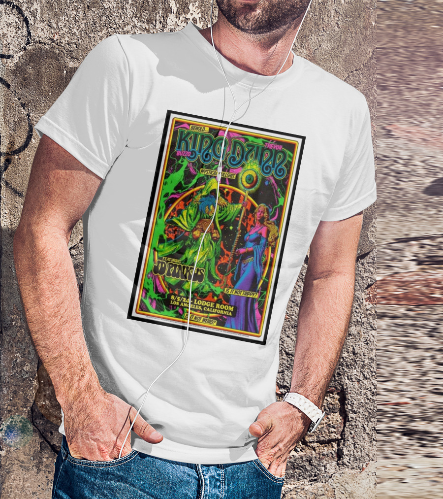 Behold King Buzzo Trevor Dunn Featuring JD Pinkus Lodge Room Los Angeles Mystical Bullshit August 5 T-Shirt
